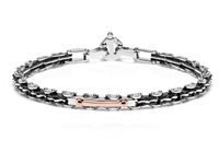 Pulsera Baraka Hombre in Acero Diamante 0.02 Ct BR251231ROAD170002 - BR251231ROAD170002
